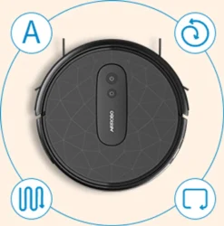 Saugroboter Mit 2800 Pa Saugkraft, Große Staubbox 600ML,APP Steuerung, 120 Min Laufzeit, Staubsauger Roboter WLAN Optimiert Für Teppich Tierhaare Hartböden-AIRROBO P20 -Küchenutensilien Laden 6a5853ea3f12fea0f7b8231c27315948