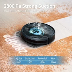 Saugroboter Mit 2800 Pa Saugkraft, Große Staubbox 600ML,APP Steuerung, 120 Min Laufzeit, Staubsauger Roboter WLAN Optimiert Für Teppich Tierhaare Hartböden-AIRROBO P20 -Küchenutensilien Laden 6a96bf479b989be0d0b51c636fc46801