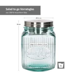 3tlg Set Salat To Go Vorratsglas 1L Lunch-Box Für Salat Nachhaltig Aufbewahrung 12 3tlg Set Salat To Go Vorratsglas 1L Lunch-Box Für Salat Nachhaltig Aufbewahrung -Küchenutensilien Laden 6aa816f8e5b93ee152017b8df721d180