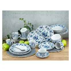 CreaTable 23458 Kaffeeservice Royal Blue Flower Für 6 Personen, Porzellan, Weiß/blau (1 Set, 18-teilig) -Küchenutensilien Laden 6ac87f7e733620ca7f3f8e6115e96eb5