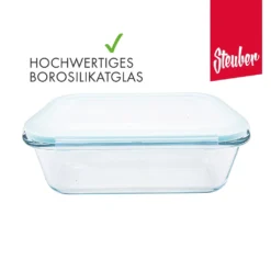Steuber Cloc Frischhaltedose Aus Glas, 1860 Ml, Rechteckig, Glas Bis 400°C 9 Steuber Cloc Frischhaltedose Aus Glas, 1860 Ml, Rechteckig, Glas Bis 400°C -Küchenutensilien Laden 6cfdee5b4443bb75643174b0c02414e6