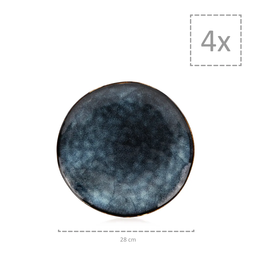 Sänger SÄNGER | Tafelservice Tokio Aus Steingut, 23-teiliges Geschirrset Für 4 Personen, Einzigartiges Design 11 Sänger SÄNGER | Tafelservice Tokio Aus Steingut, 23-teiliges Geschirrset Für 4 Personen, Einzigartiges Design – Bild 9