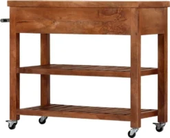 VidaXL Servierwagen 100x48x89 Cm Massivholz Akazie -Küchenutensilien Laden 7155ae8fcb22aea68e139d8f6e592d46
