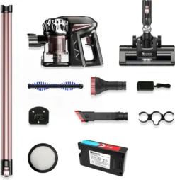 Proscenic New Vision P8 Plus Akku Staubsauger, 3-in-1 Handstaubsauger, 150W Kabeloser Staubsauger, 2,200 MAh Abnehmbarer Akku, Bis Zu 40 Minuten Laufzeit, Geeignet Für Tierhaare -Küchenutensilien Laden 718d4d208bbc55be8a4514ad91b638af