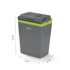 MAXXMEE Kühlbox - Wahlweise Via Netzkabel Oder KFZ-Anschluss - 22l Volumen - Grau/limegreen Kühlbox Camping Kühlschrank 22L Auto 12V 230V Thermobox Elektrisch Picknick Grau -Küchenutensilien Laden 721c853c4842f06ea5dbac8f0a02506b