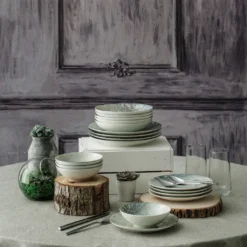 Hermia Concept, Erika,(24 Stücke), Abendessen , Mehrfarbig, 100% Porzellan -Küchenutensilien Laden 72dfe1300c1422eb98c1f25bef9bed5c