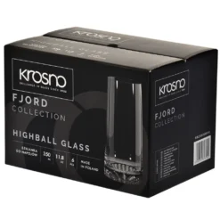 KROSNO Fjord Longdrinkgläser, 6er-Set, 350 Ml -Küchenutensilien Laden 73370dddb53748441720fab2818732b5