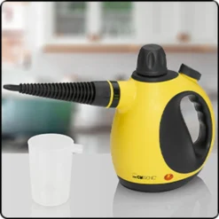Clatronic DR 3653 Dampfreiniger, Wassertank: Ca. 250 Ml, 3,5 Bar Max. Dampfdruck, Schwarz-gelb -Küchenutensilien Laden 74bc1a121d38fcae41203fed70f663ba
