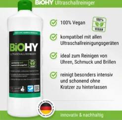 BiOHY Ultraschallreiniger (2x1l Flasche) + Dosierer | Intensive Und Materialschonende Reinigung Von Brillen, Dentalprodukte, Gold, Münzen Und Schmuck| KONZENTRAT Für Ultraschallbad -Küchenutensilien Laden 752b80af0417179e4c04748558184b71