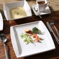 MALACASA, Serie Blance, 60 Tlg. Cremeweiß Porzellan Geschirrset Kombiservice Tafelservice Mit Je 12 Kaffeetassen, 12 Untertassen, 12 Dessertteller, 12 Suppenteller Und 12 Flachteller 12 MALACASA, Serie Blance, 60 Tlg. Cremeweiß Porzellan Geschirrset Kombiservice Tafelservice Mit Je 12 Kaffeetassen, 12 Untertassen, 12 Dessertteller, 12 Suppenteller Und 12 Flachteller -Küchenutensilien Laden 7657d72f4f90aaea592a31fcdadd6bc3