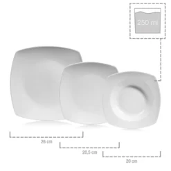 Sänger SÄNGER Porzellan Geschirrset Markant, Tafelservice 18 Teilig Für 6 Personen -Küchenutensilien Laden 769fa4b8d564a1107f6afdc502db4ef0