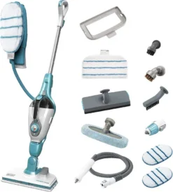 Black & Decker FSMH1321JSM, Tragbarer Dampfreiniger, 0,5 L, Türkis, Weiß, 6 M, 1300 W, Harter Boden -Küchenutensilien Laden 7986e9062f4a85c7a59a62d8ef1be963