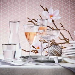 BUTLERS GOLDEN TWENTIES 4x Weingläser Mit Goldrand Und Rillen 280ml 19 BUTLERS GOLDEN TWENTIES 4x Weingläser Mit Goldrand Und Rillen 280ml -Küchenutensilien Laden 79a03ec3e3da84ea0228e72602716894