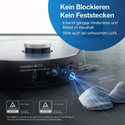 Ecovacs Deebot X1 Omni Saugroboter Wischfunktion Kamera 4 Reinigungsstufen 0,4 L -Küchenutensilien Laden 7bf32ae7320c9dc30017fd061b655e0f