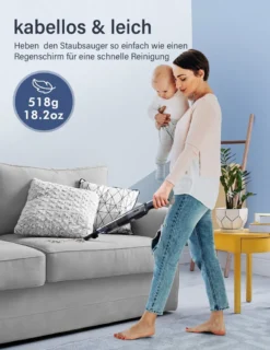 DAYNEE® Handstaubsauger Akku, Kabellos, Beutellos, Akkusauger,Auto Staubsauger,Handsauger, 16000Pa Akku Staubsauger Mit Ladestation, Bis Zu 25 Minuten Laufzeit, Inkl. 3 Waschbarer HEPA-Filter Für Auto, Tierhaare, Zuhause, Küche 11 DAYNEE® Handstaubsauger Akku, Kabellos, Beutellos, Akkusauger,Auto Staubsauger,Handsauger, 16000Pa Akku Staubsauger Mit Ladestation, Bis Zu 25 Minuten Laufzeit, Inkl. 3 Waschbarer HEPA-Filter Für Auto, Tierhaare, Zuhause, Küche -Küchenutensilien Laden 7ddc0b7c24f7b2eab76265d10afd8d5d
