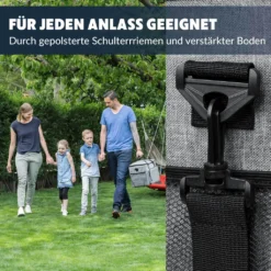 Obics - Kühltasche Gross Faltbar 30l Kuehlbox Isoliertasche Grau Für Essen In Tupperware Für Auto Mit Fächer Lunchtasche Camping Zubehör Für Picknick Essenstasche Isoliert Und Wasserdicht Für Arbeit -Küchenutensilien Laden 7e371fbce515655565288f4fff503f63