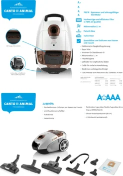 ETA Bodenstaubsauger CANTO II ANIMAL ETA349290020, Eco Motor, 700 Watt, Mit Beutel, Aktionsradius 11 M -Küchenutensilien Laden 7f26f12d21669989cd4e1e3d06fc5811