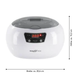 MAXXMEE Ultraschall Reinigungsgerät - 18 Reinigungszeiten - Grau/weiß Ultraschall Reinigungsgerät 600 Ml Timer Display Uhren Schmuck Brillen MAXXMEE 12 MAXXMEE Ultraschall Reinigungsgerät - 18 Reinigungszeiten - Grau/weiß Ultraschall Reinigungsgerät 600 Ml Timer Display Uhren Schmuck Brillen MAXXMEE -Küchenutensilien Laden 803e1d6fc1c279d311f4207d15b79166