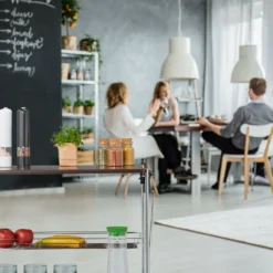 Relaxdays Klappbarer Servierwagen -Küchenutensilien Laden 811abbb12f97b14f53fdfcc3879c8cdf