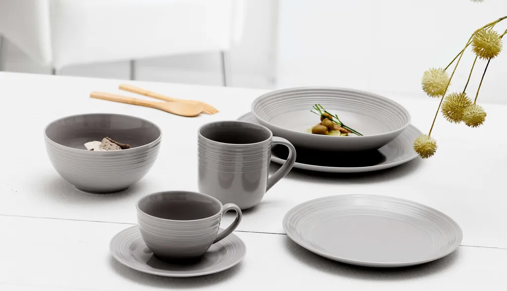 Frühstücks-Set 18 Tlg. Levi Grau 3 Frühstücks-Set 18 Tlg. Levi Grau