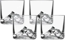 Everest Whisky Gläser, 4 Stück -Küchenutensilien Laden 8322a0626540102aee809e127fb7c790