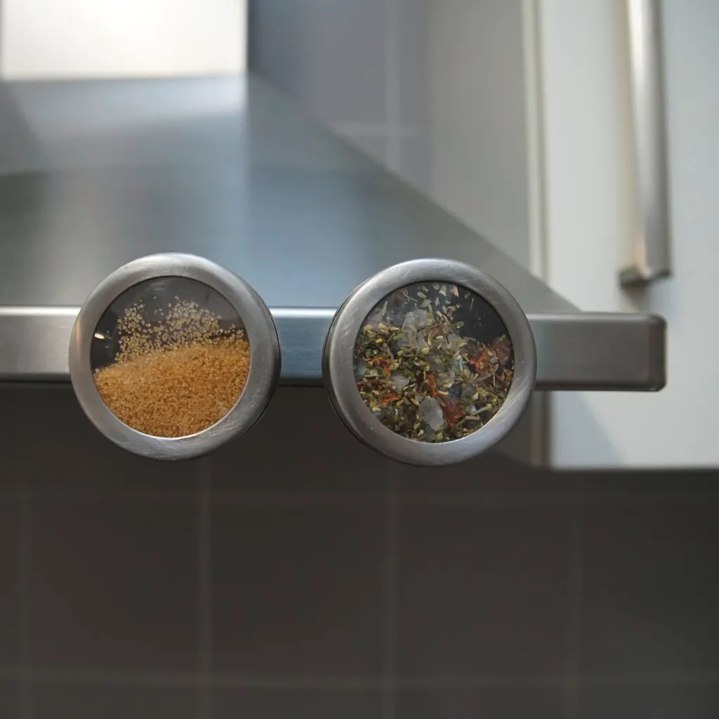 Fackelmann Magnetische Gewürzdose, Vorratsdose Mit Streuöffnungen, Aufbewahrungsdose Aus Edelstahl (Farbe: Silber/Transparent), Menge: 1 Stück 12 Fackelmann Magnetische Gewürzdose, Vorratsdose Mit Streuöffnungen, Aufbewahrungsdose Aus Edelstahl (Farbe: Silber/Transparent), Menge: 1 Stück – Bild 10