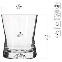 KROSNO X-Line Whiskygläser, 6er-Set, 290 Ml -Küchenutensilien Laden 845ef39a4f2466bf628cd564752a1300