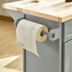 SoBuy FKW71-HG Kücheninsel Küchenwagen Mit Erweiterbarer Arbeitsplatte Küchenschrank Servierwagen Holz BHT Ca.: 115x92x46-71cm -Küchenutensilien Laden 865e9d0a68c19c930eb3053213454c08