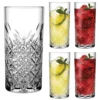 Pasabahce Timeless 52820 Longdrink Glas Wassergläser Kristall Design 4´er Set Transparent 295 Ml