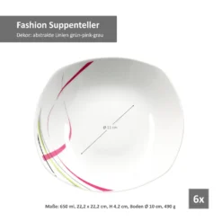 Van Well 12tlg. Tafelservice "Fashion" 15 Van Well 12tlg. Tafelservice "Fashion" -Küchenutensilien Laden 86eaa1584d0f689e6dbf1d48ea7cc6de