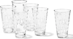 LEONARDO 012684 Optic Longdrinkbecher, Glas, 300 Ml, Ø 8 X 13 Cm, Klar (6 Stück) -Küchenutensilien Laden 8738dbabd36ebaefb1dec6f2d4b8e15b
