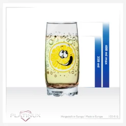 Trinkgläser Mit Lustigen Fruchtgesichtern 350ml (max. 400ml) Set 6 Teilig Aus Glas Bunt -Küchenutensilien Laden 885d6fe7f302956b8f3e8ef94fa8aa85