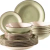 Mäser 931876 Tafelservice Lumaca Für 6 Personen, Steinzeug, Olivegrün (1 Set, 18-teilig) 2 Mäser 931876 Tafelservice Lumaca Für 6 Personen, Steinzeug, Olivegrün (1 Set, 18-teilig) -Küchenutensilien Laden 88ec8b8aec3148974d71458bf7377743