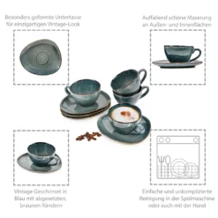 Sänger SÄNGER Kaffeetassen Set Darwin 8 Teilig Für 4 Personen -Küchenutensilien Laden 89cdcd15bea80db9d4dc0f2a8f873888