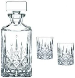 Nachtmann 0091899-0 Noblesse Whisky-Set, 1 X Karaffe/Dekanter + 2 X Whisky-Becher, Klar (1 Set) -Küchenutensilien Laden 8ae5e73377d631972651f81eed37195b
