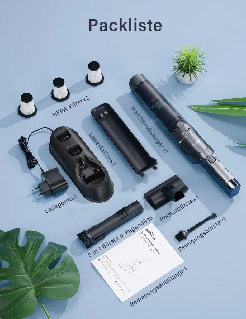 DAYNEE® Handstaubsauger Akku, Kabellos, Beutellos, Akkusauger,Auto Staubsauger,Handsauger, 16000Pa Akku Staubsauger Mit Ladestation, Bis Zu 25 Minuten Laufzeit, Inkl. 3 Waschbarer HEPA-Filter Für Auto, Tierhaare, Zuhause, Küche 9 DAYNEE® Handstaubsauger Akku, Kabellos, Beutellos, Akkusauger,Auto Staubsauger,Handsauger, 16000Pa Akku Staubsauger Mit Ladestation, Bis Zu 25 Minuten Laufzeit, Inkl. 3 Waschbarer HEPA-Filter Für Auto, Tierhaare, Zuhause, Küche – Bild 7