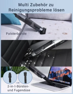 DAYNEE® Handstaubsauger Akku, Kabellos, Beutellos, Akkusauger,Auto Staubsauger,Handsauger, 16000Pa Akku Staubsauger Mit Ladestation, Bis Zu 25 Minuten Laufzeit, Inkl. 3 Waschbarer HEPA-Filter Für Auto, Tierhaare, Zuhause, Küche 12 DAYNEE® Handstaubsauger Akku, Kabellos, Beutellos, Akkusauger,Auto Staubsauger,Handsauger, 16000Pa Akku Staubsauger Mit Ladestation, Bis Zu 25 Minuten Laufzeit, Inkl. 3 Waschbarer HEPA-Filter Für Auto, Tierhaare, Zuhause, Küche -Küchenutensilien Laden 8e30cd54188c85cb0a66d65940bc97bc