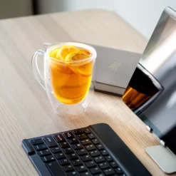 Wessper Doppelwandig Kaffeegläser Mit Henkel, 6 Stück X 350 Ml, Großes Hitzebeständiges Doppelwandglas, Thermogläser, Kaffeegläser Temperaturbeständig Mokkatassen, Teegläser, Latte Machiatto Gläser -Küchenutensilien Laden 8eae50403e1d9facbc0e83be9af20155