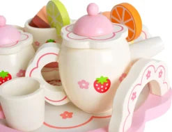 Kinder Teeservice Set Holz Zubehör Für Die Kinderküche, 16-tlg. Ab 3 Jahre Rollenspiele Für Mädchen Und Jungs 9418 -Küchenutensilien Laden 8f0e8f59b4fe9bc3aba1126a349bece4