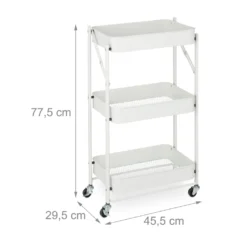 Relaxdays Faltbarer Rollwagen -Küchenutensilien Laden 91ad6d5c15b6dd7bc51a7e46f9791d97