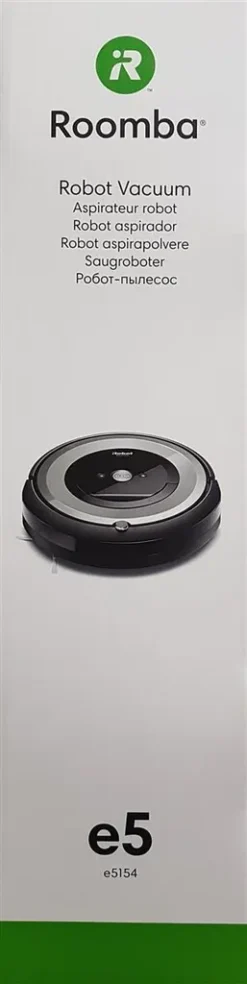 IRobot Roomba E5 (E5154) Staubsauger-Roboter Silber - Für Hartböden, Teppich, Tierhaare