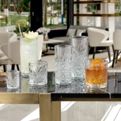 Pasabahce Timeless 520205 Longdrink Glas Wassergläser Kristall Design 4´er Set Transparent 365 Ml -Küchenutensilien Laden 93430683685fc9e870adb154554539f5