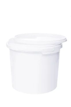 Eimer Mit Deckel Und Henkel Weiß Lebensmittelecht, Stabil, Luftdicht - Plastikeimer Mit Griff Bügel Lebensmitteleimer, Anzahl:1, Farbe:Weiß, Größe:3L -Küchenutensilien Laden 94494d00fac52c6108eafb914bc35f20