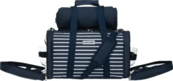 Anndora Picknick Kühltasche + Decke + Zubehör - Blau Weiß Gestreift - Blau 13 Anndora Picknick Kühltasche + Decke + Zubehör - Blau Weiß Gestreift - Blau -Küchenutensilien Laden 945cefd7cf9256ffad50fa3fc2597a21