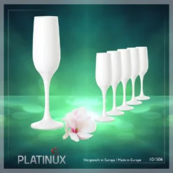 Weiße Sektgläser Set 6 Teilig Champagnergläser 160ml (max. 200ml) Aus Glas -Küchenutensilien Laden 9621b81fbcd8035a654c8171df570f1d