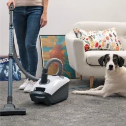HooGo B3+ Bodenstaubsauger 3 Liter Mit Beutel Inkl. Parkett-, Polster- Und Fugendüse, Möbelbürste, 11m Aktionsradius, HEPA14 Filter, Allergikertauglich -Küchenutensilien Laden 96d089e8e348c0c7cdf4195a00d823f9