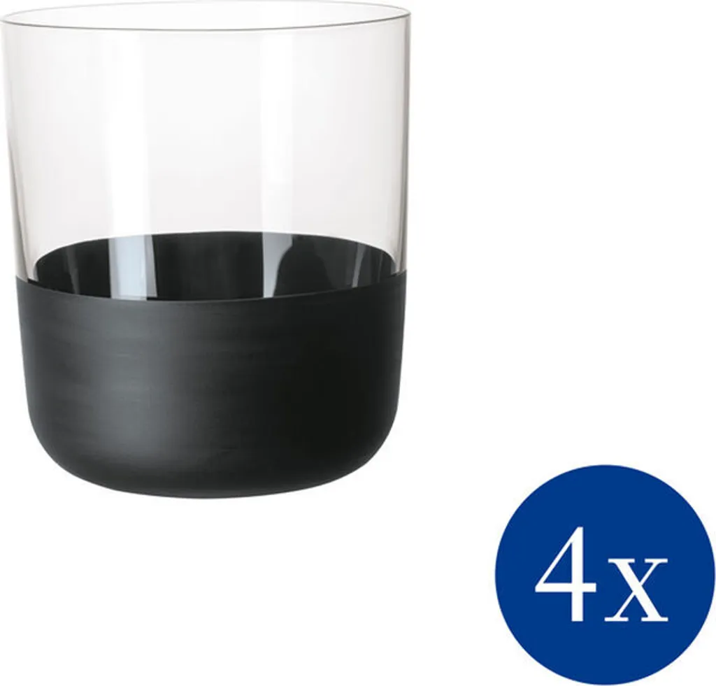 Villeroy & Boch Manufacture Rock Whiskybecher Glas Set 4-tlg. 250 Ml 4 Villeroy & Boch Manufacture Rock Whiskybecher Glas Set 4-tlg. 250 Ml – Bild 2