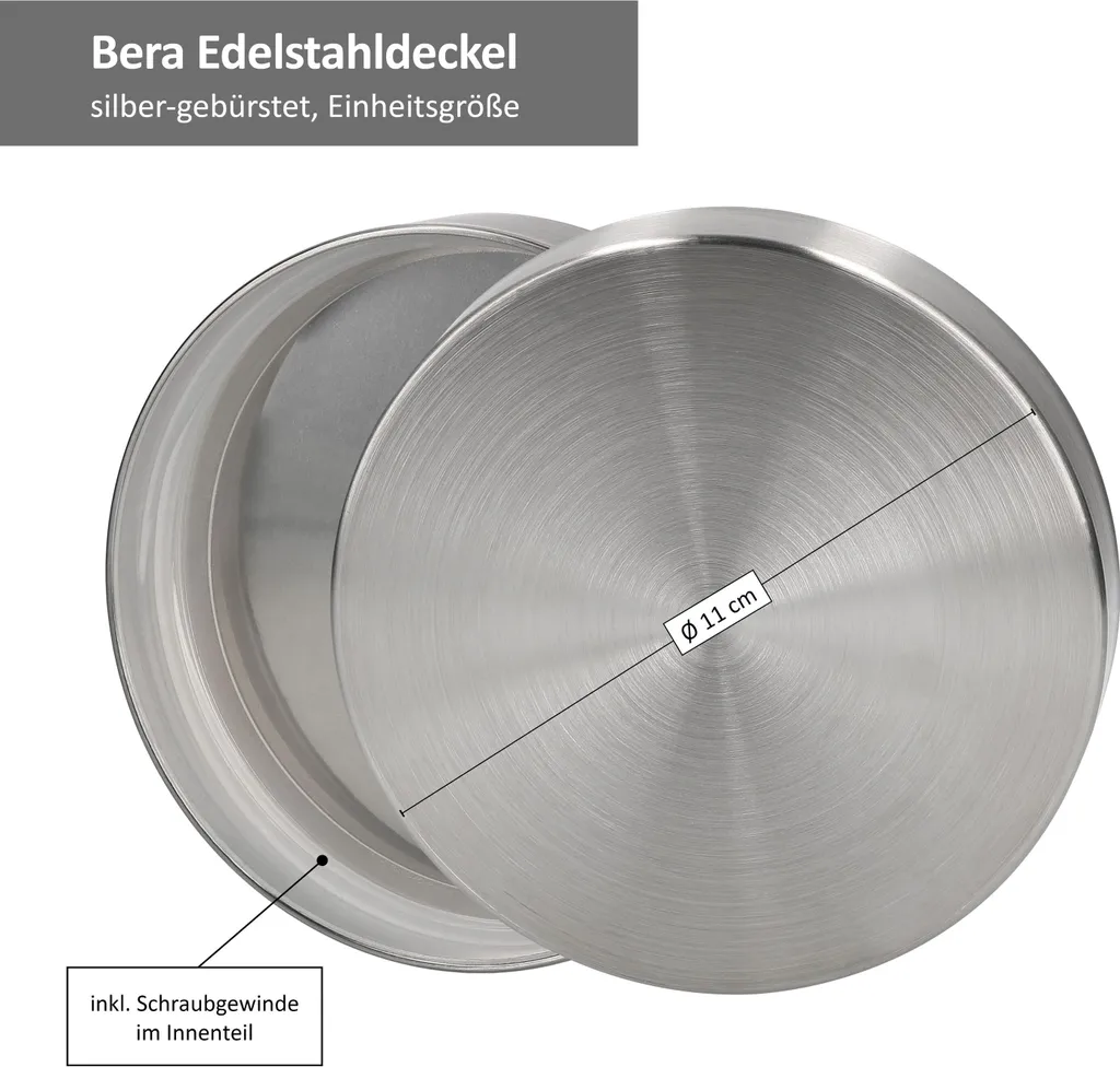 6tlg. Set Vorratsdosen Bera - 2x 800ml + 2x 1,2L + 2x 1,7L 8 6tlg. Set Vorratsdosen Bera - 2x 800ml + 2x 1,2L + 2x 1,7L – Bild 6