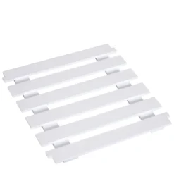 HOMCOM Küchenwagen Servierwagen Mit Ausziehbarem Korb Schublade Küchenrollwagen Weinablage Küchentrolley Holz Weiß 74 X 37 X 76 Cm -Küchenutensilien Laden 9803ce93459070935f790cd61f3aff11