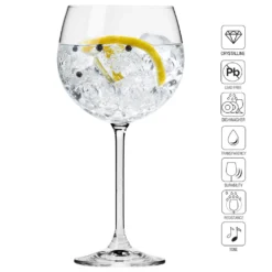 KROSNO Venezia Gin Tonic Wassergläser, 6er-Set, 480 Ml -Küchenutensilien Laden 98772734fb0d2d576c179d5362f157d0